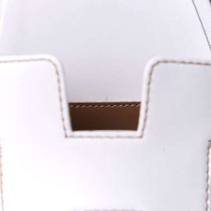 Hermes Box Calfskin Oran Sandals 40.5 White 10 of 11
