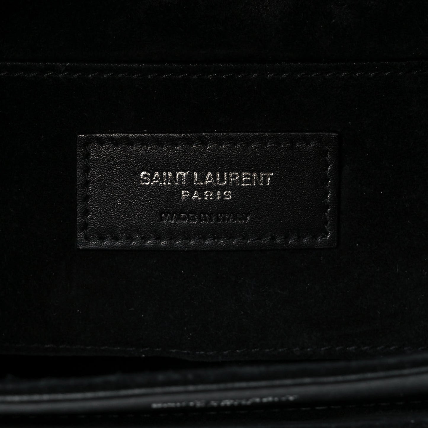 Calfskin Lizard Embossed Le 61 Shoulder Bag Black