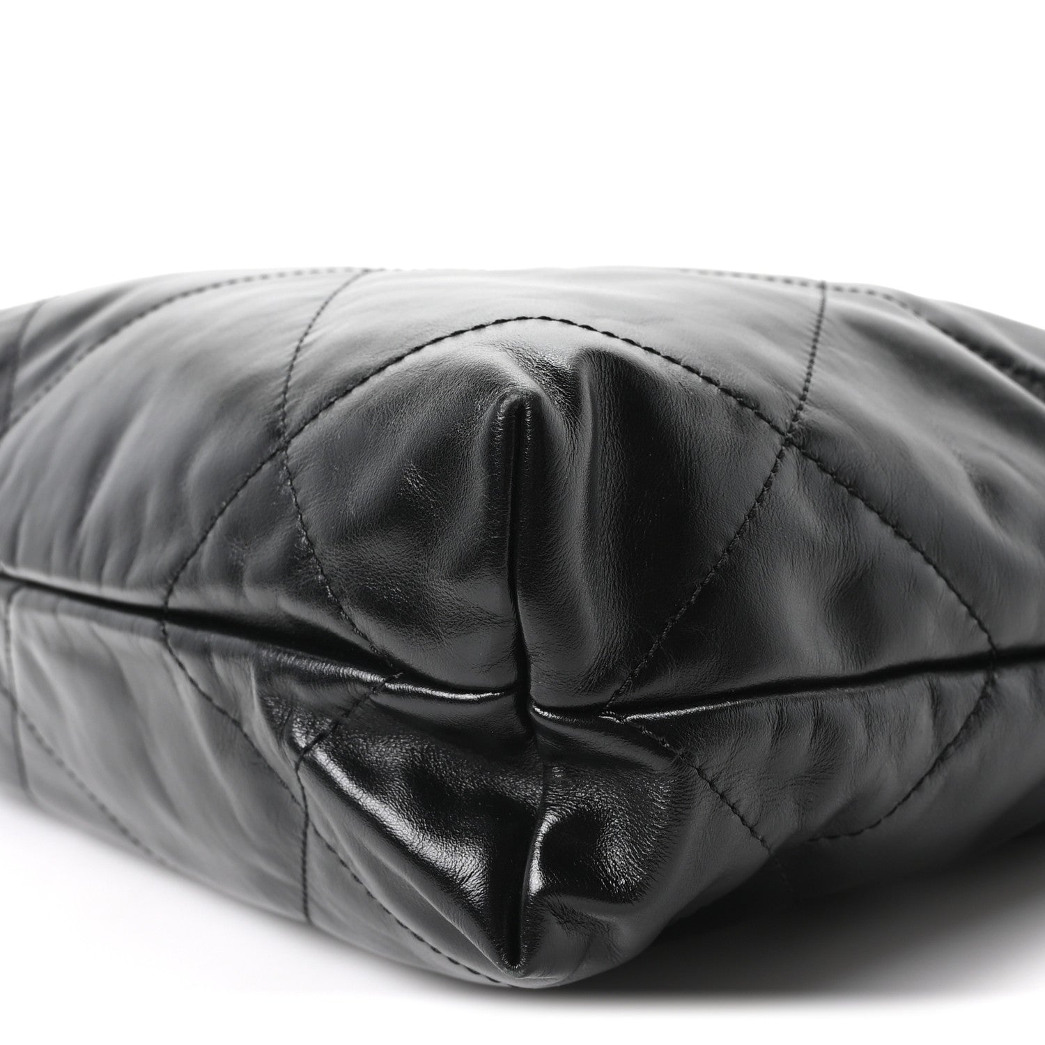 Chanel Shiny Calfskin Quilted Small Chanel 22 Black 11 of 12