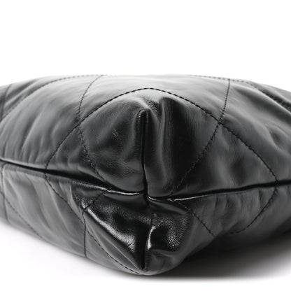 Chanel Shiny Calfskin Quilted Small Chanel 22 Black 11 of 12