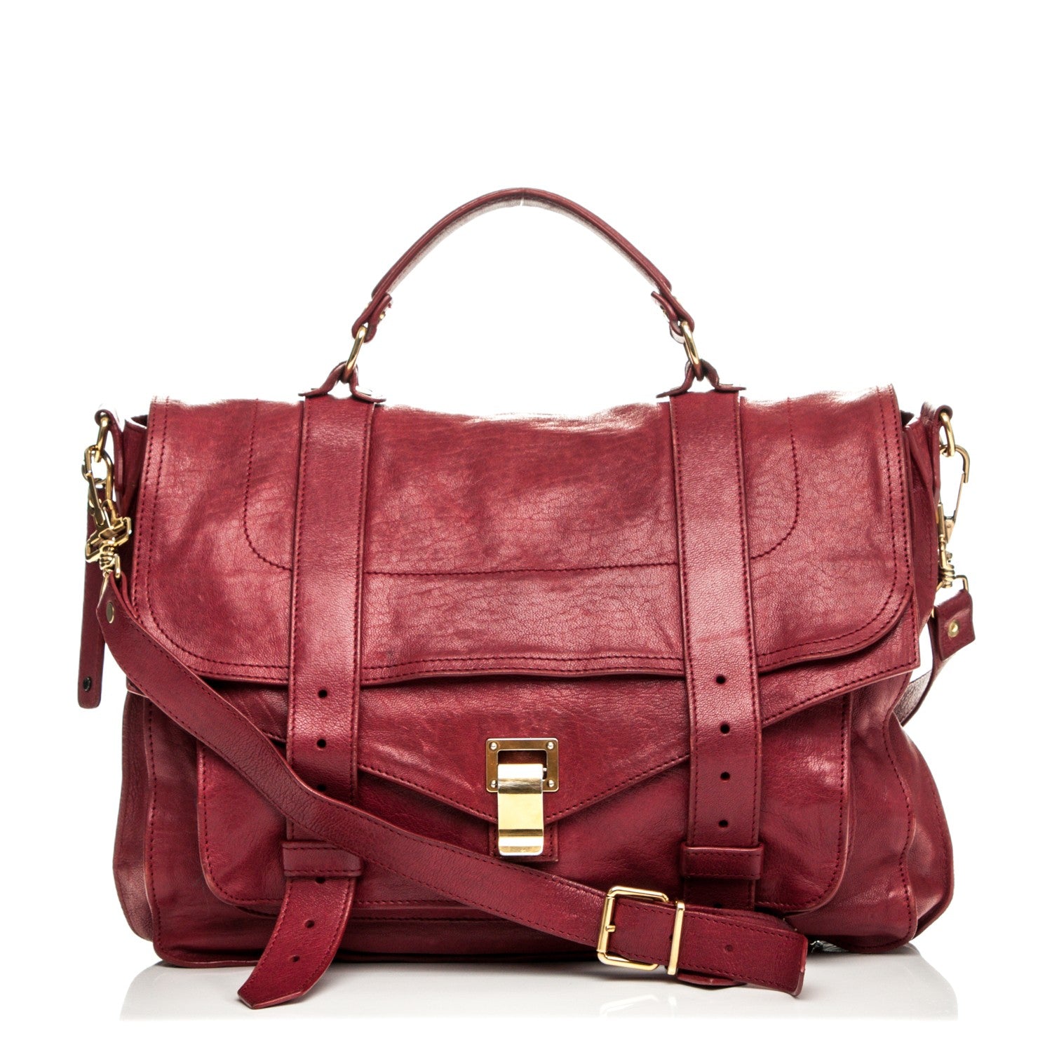 Proenza Schouler Lambskin Medium PS1 Satchel Chianti 1 of 11
