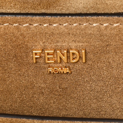 Fendi Shearling Suede Large Soft Peekaboo Beige 6 of 9
