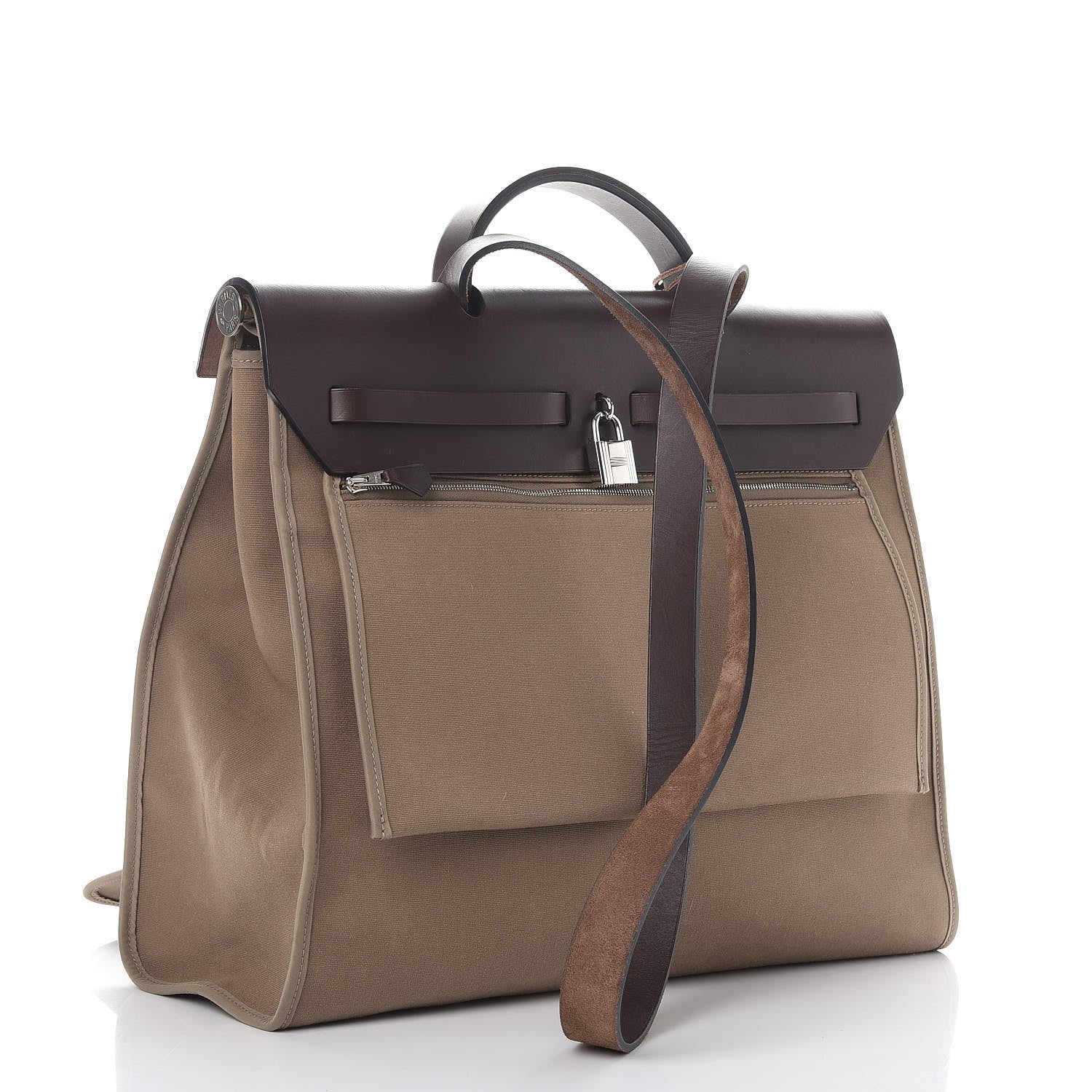 Hermes Toile Vache Hunter Herbag Zip 39 MM Etoupe Ebene 4 of 8