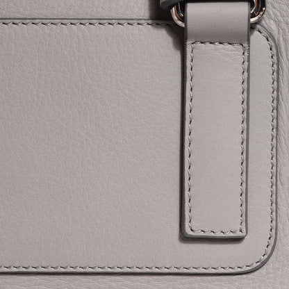 Givenchy Textured Calfskin Small Pandora Pure Flap Bag Pearl Grey 10 of 11