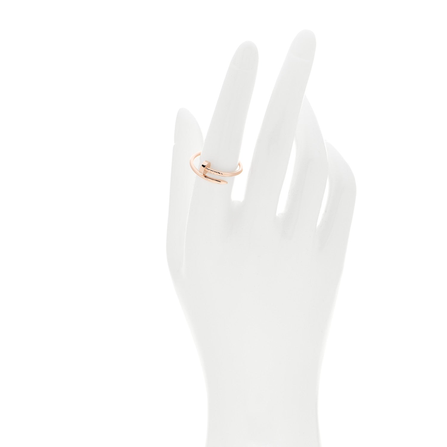 Cartier 18K Pink Gold Small Juste Un Clou Ring 55 7.25 2 of 4