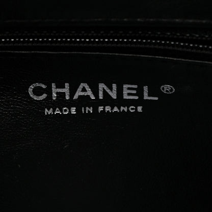 Chanel Distressed Patent Quilted Timeless Clutch Black 6 of 7
