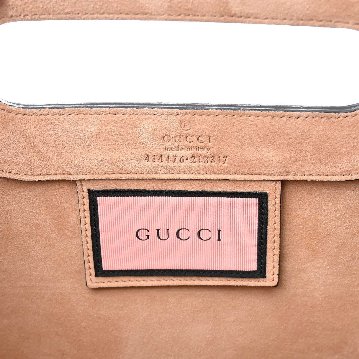 Gucci Calfskin GucciGhost Real Medium XL Tote Black Yellow 6 of 11