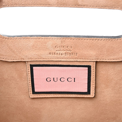Gucci Calfskin GucciGhost Real Medium XL Tote Black Yellow 6 of 11