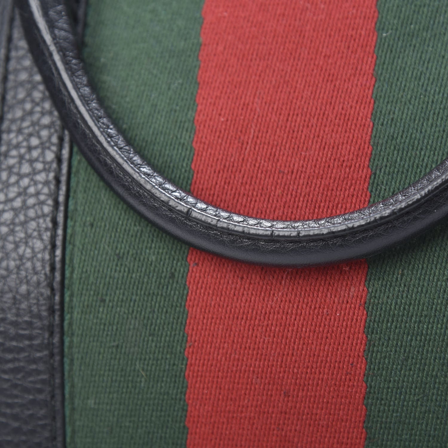 Gucci Calfskin Vintage Web Medium Boston Black 14 of 15