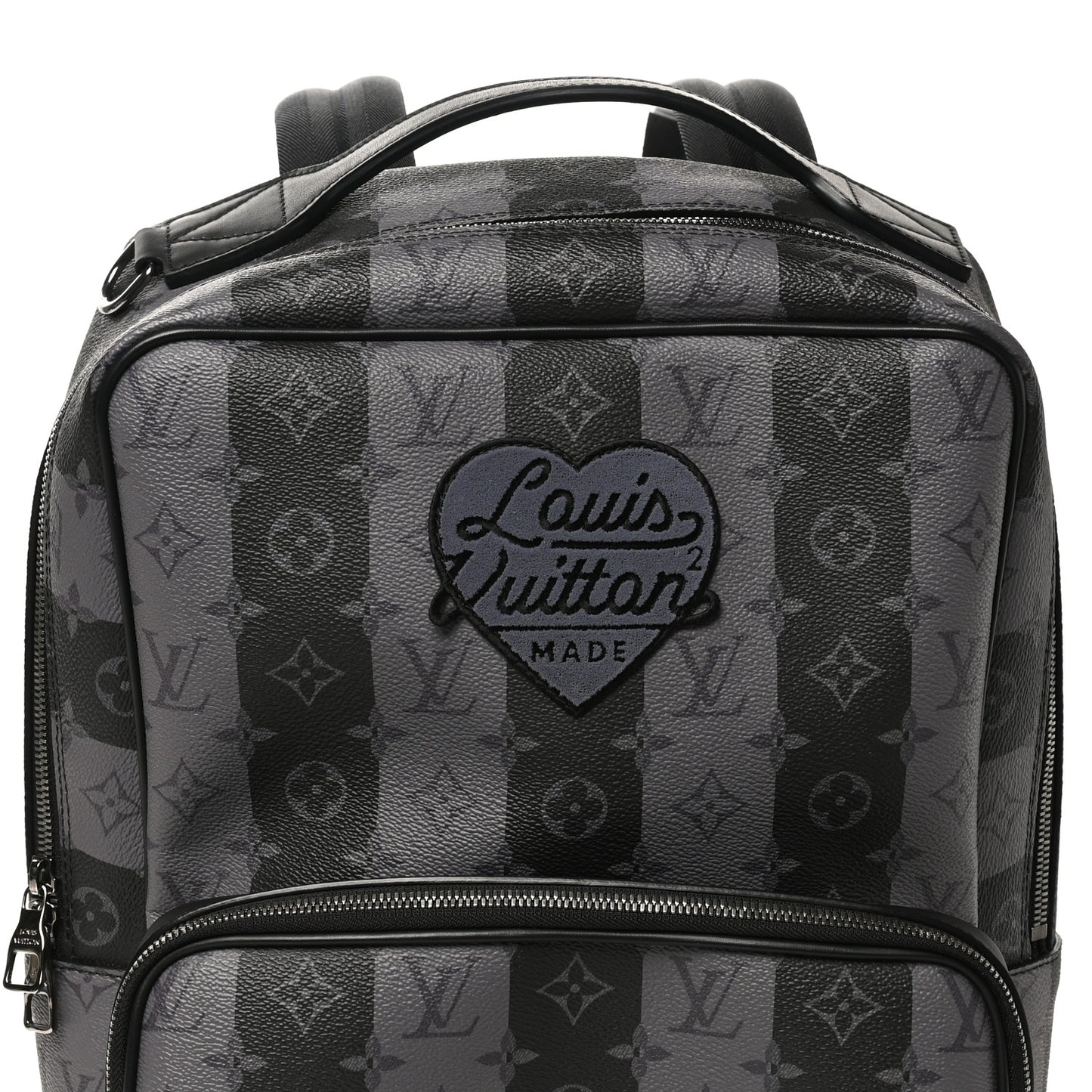 X NIGO Monogram Eclipse Stripes LV Heart Modular Utilitary Backpack