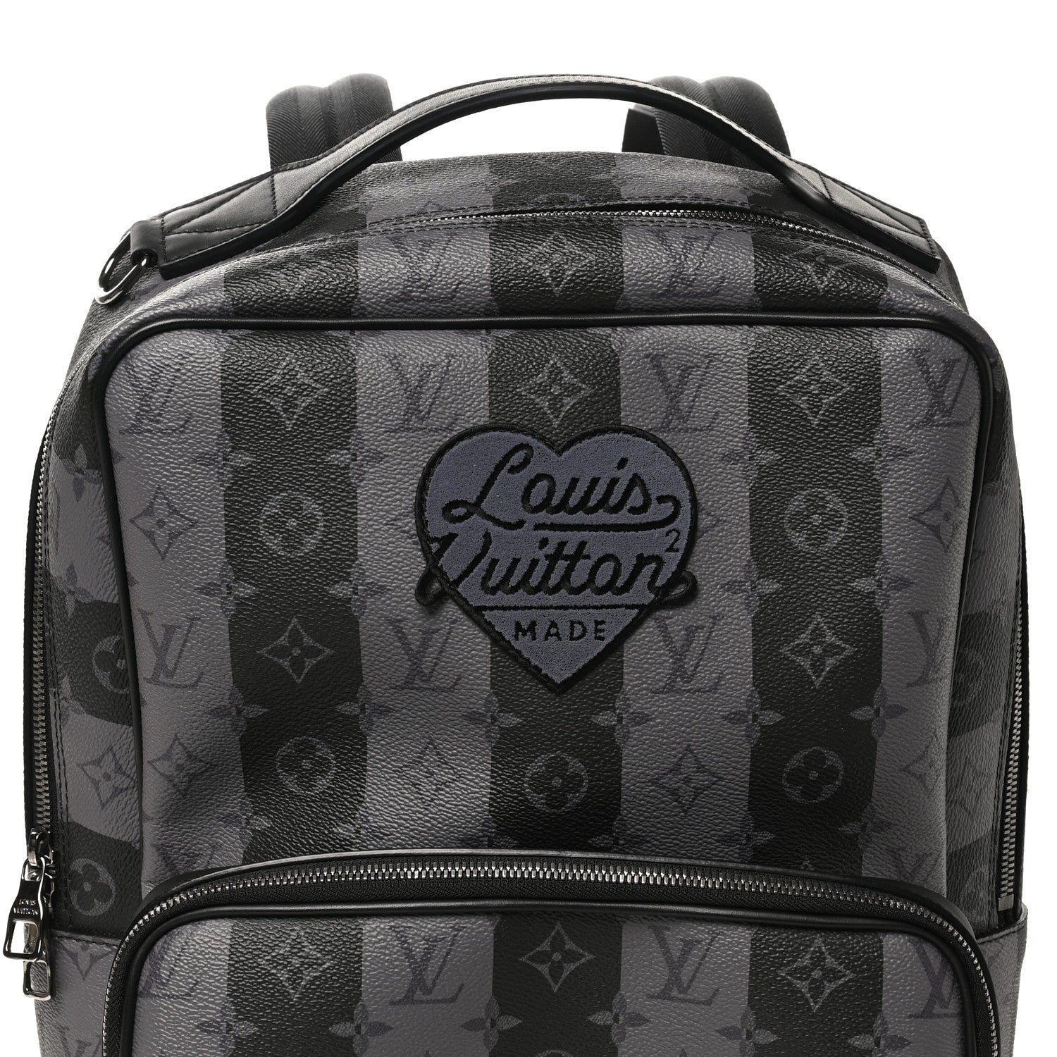 Louis Vuitton X NIGO Monogram Eclipse Stripes LV Heart Modular Utilitary Backpack 7 of 9