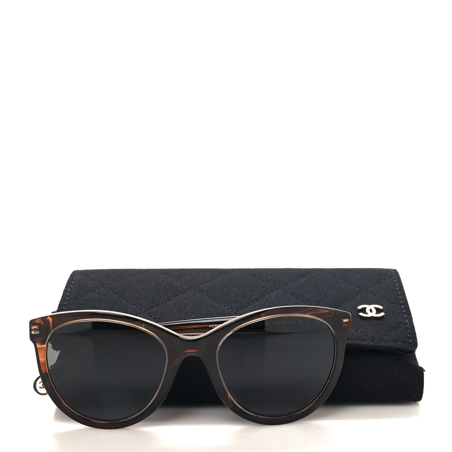 Chanel Acetate Polarized Sunglasses 5523-U Striped Brown 7 of 7