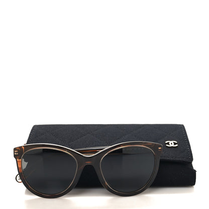 Chanel Acetate Polarized Sunglasses 5523-U Striped Brown 7 of 7