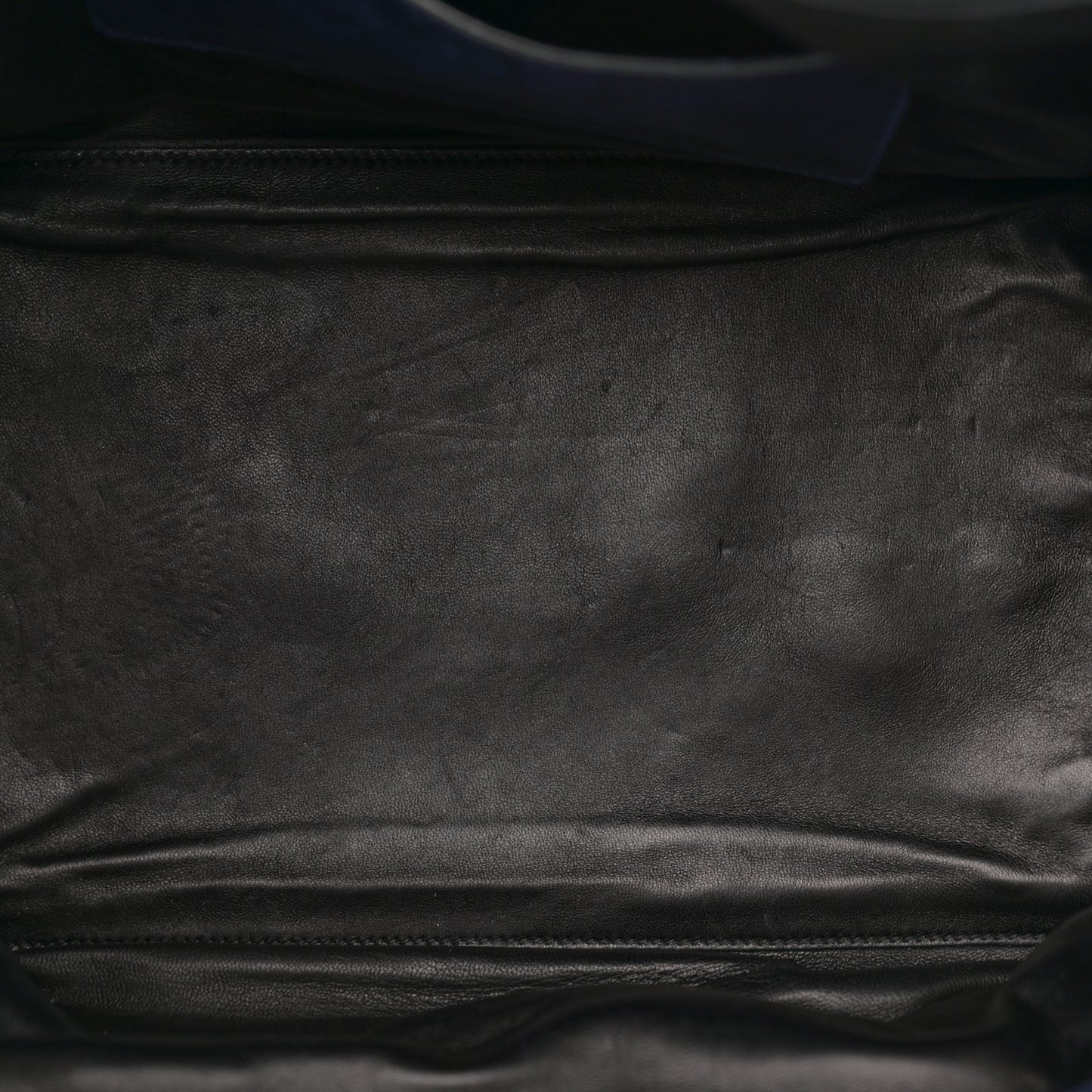 Glace Calfskin Twin Pocket Tote Denim