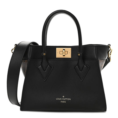 Louis Vuitton Calfskin Monogram On My Side PM Black 1 of 8