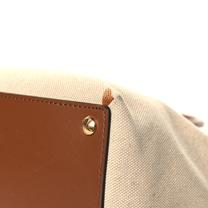 Burberry Calfskin Canvas Logo Print Medium Belt Bag Malt Brown Black 11 of 14