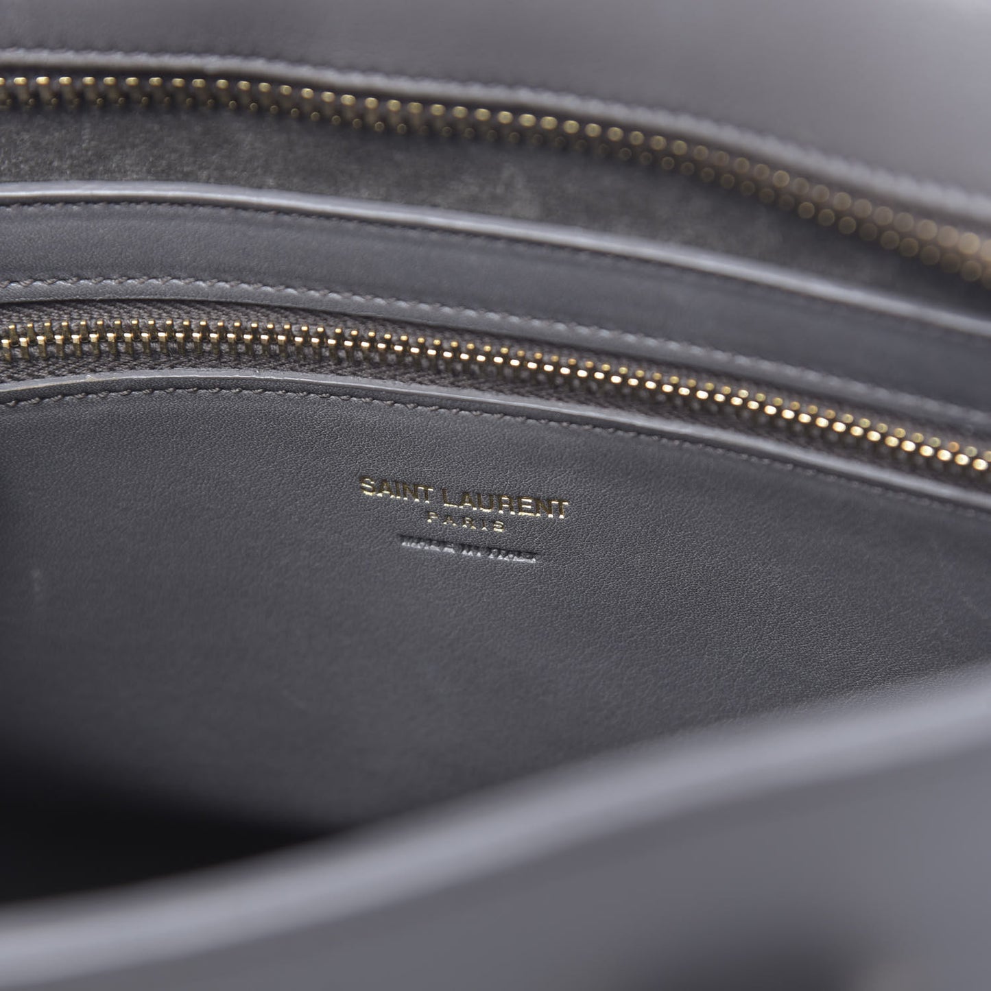 Calfskin Small Monogram Cabas Grey