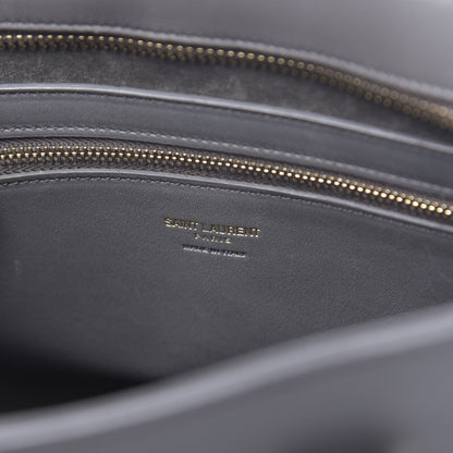 Saint Laurent Calfskin Small Monogram Cabas Grey 6 of 11