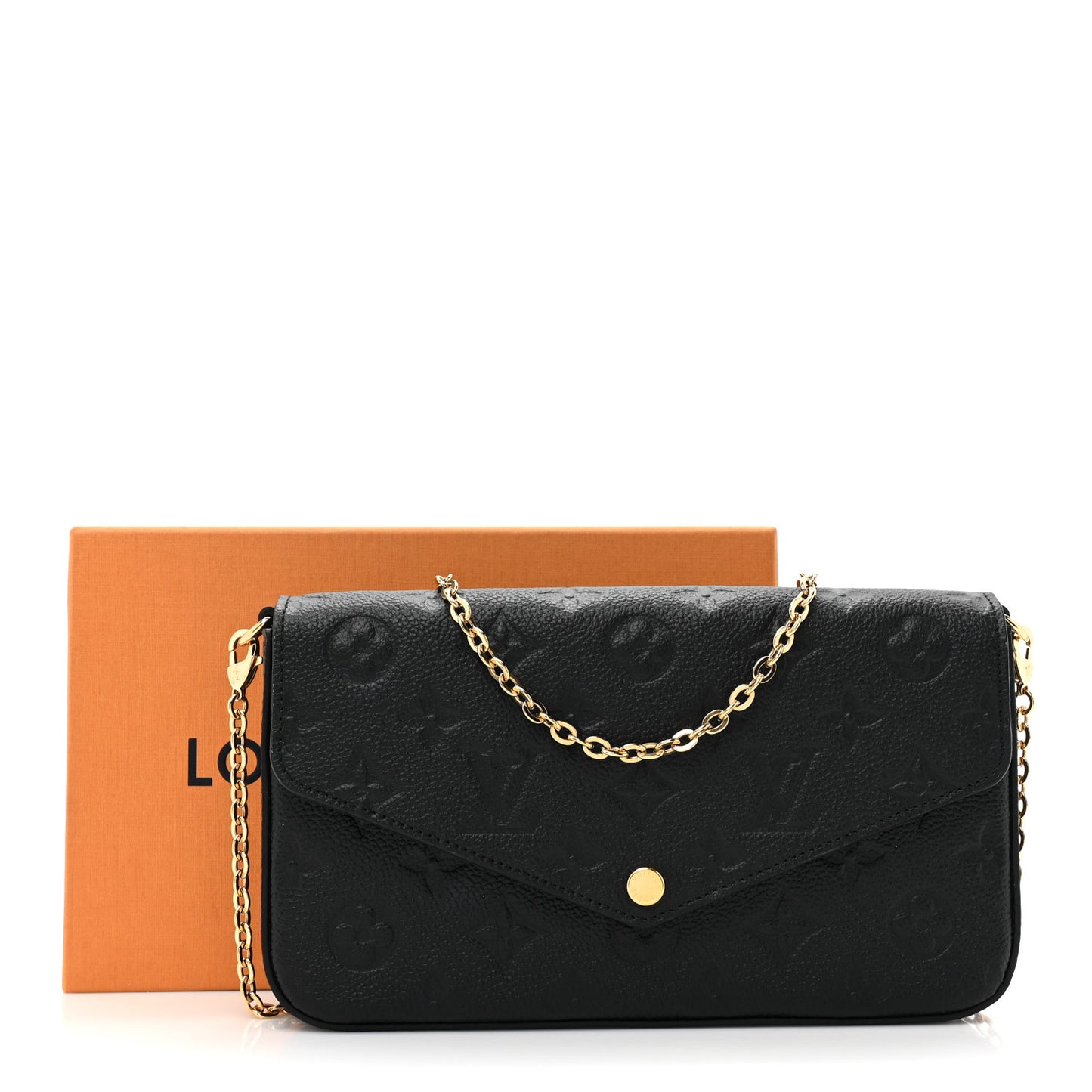 Empreinte Pochette Felicie Chain Wallet Black