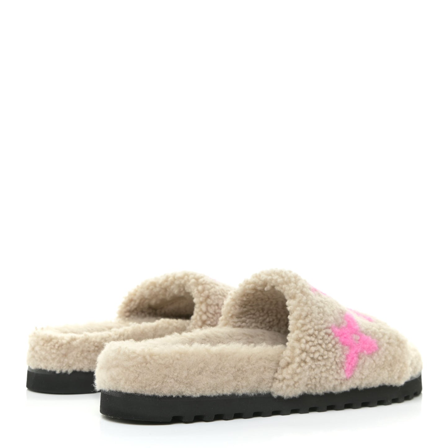 Shearling Paseo Flat Comfort Mule 39 Beige