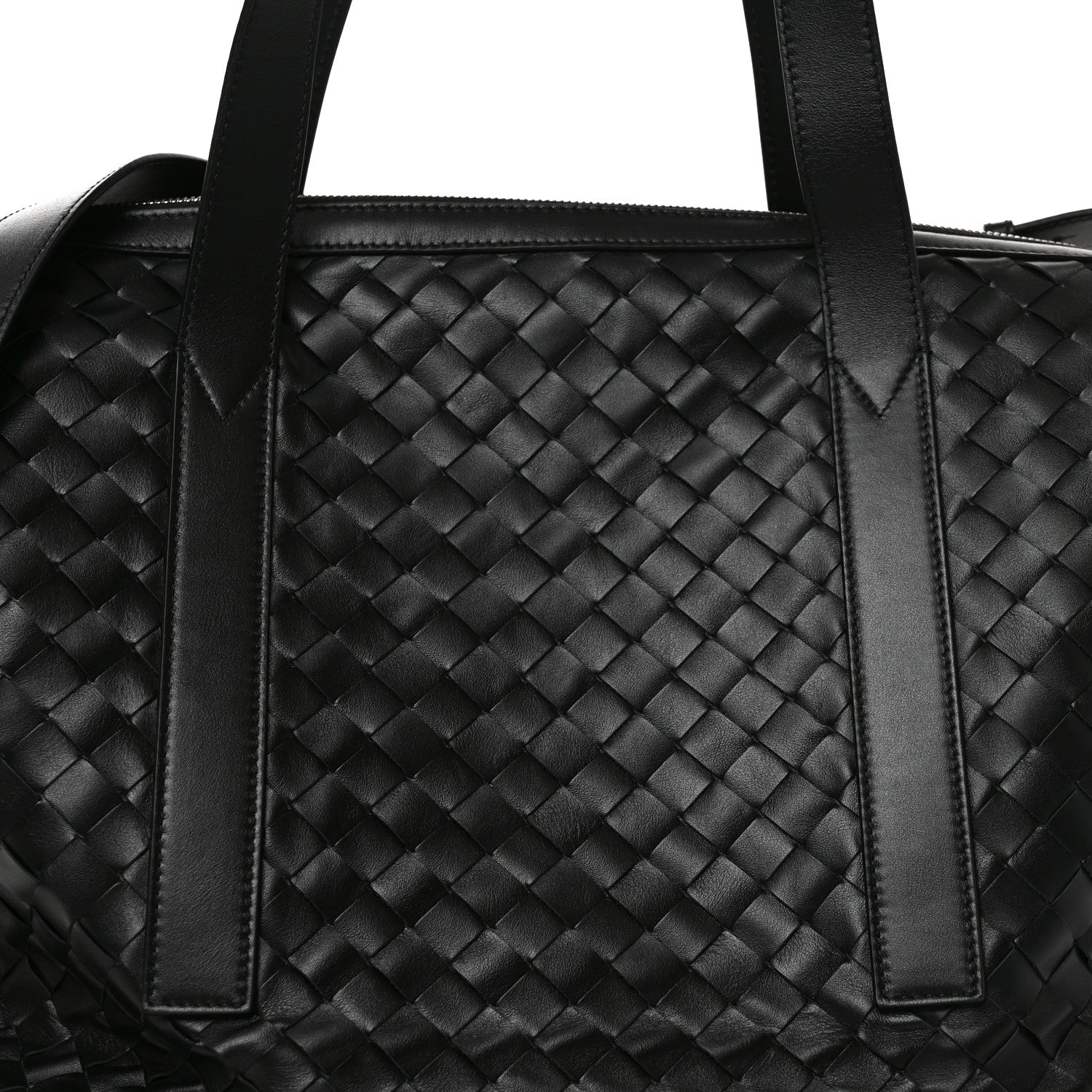 Bottega Veneta Nappa Intrecciato Helix Weekender Bag Black 9 of 11