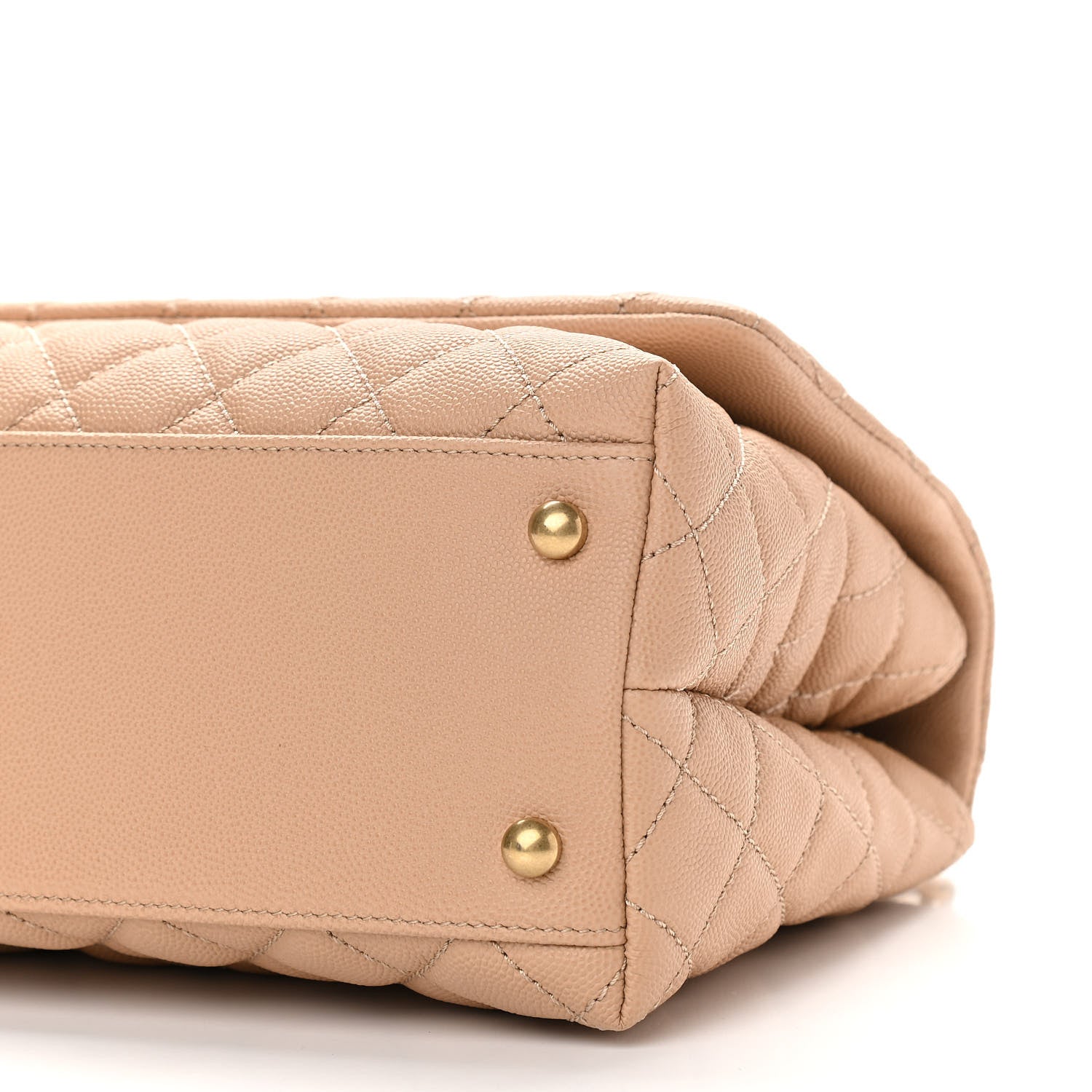 Chanel Caviar Lizard Embossed Quilted Small Coco Handle Flap Beige 6 of 11