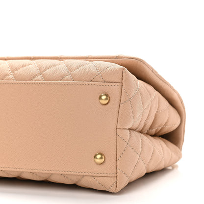 Chanel Caviar Lizard Embossed Quilted Small Coco Handle Flap Beige 6 of 11