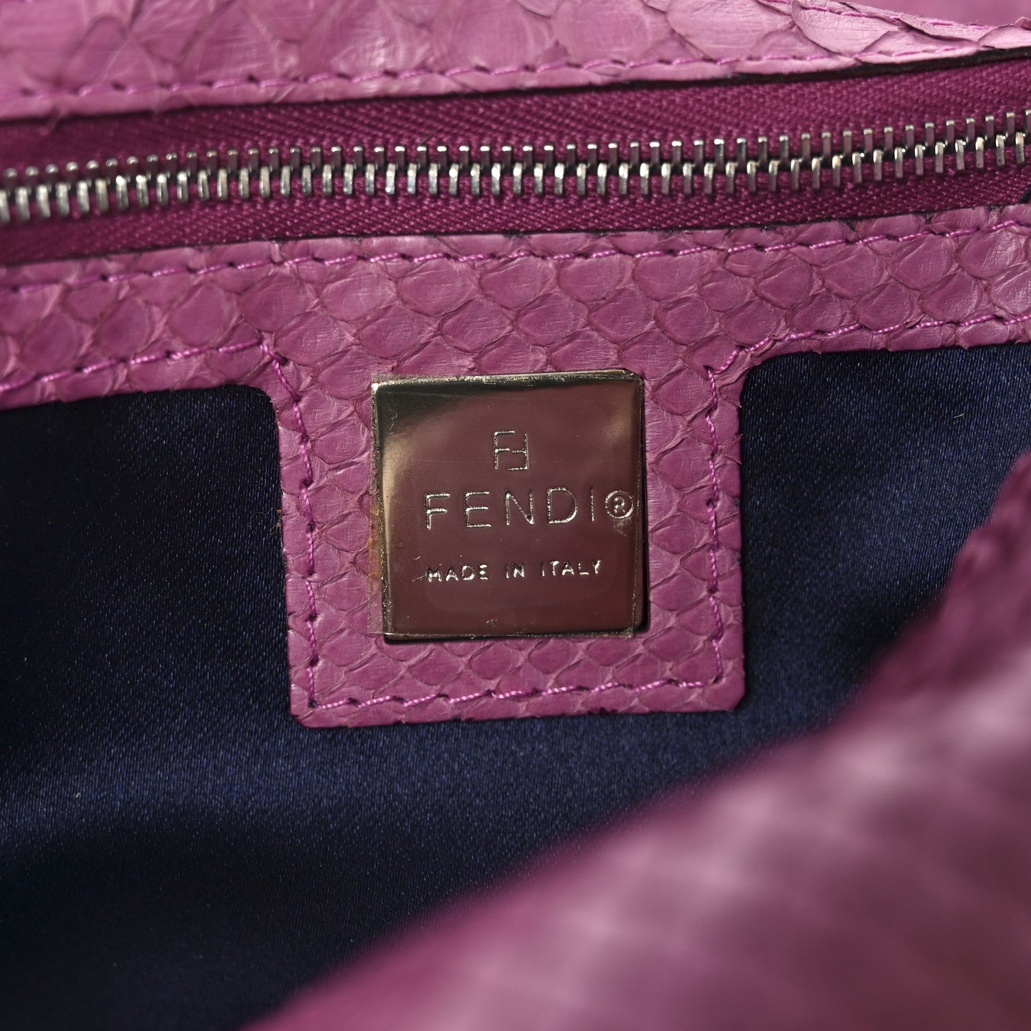 Fendi Snakeskin Baguette Pink 6 of 11