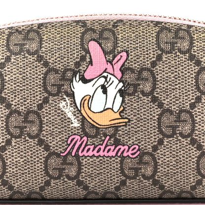Gucci X DISNEY GG Supreme Monogram Daisy Duck Pencil Case Pink 8 of 10