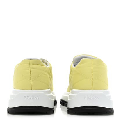 Prada Re-Nylon Piuma Metal Triangle Logo Quilted 45mm Sneakers 41 Narciso 4 of 14