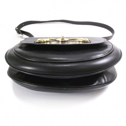 Gucci Leather Signature Shoulder Bag Black 4 of 9