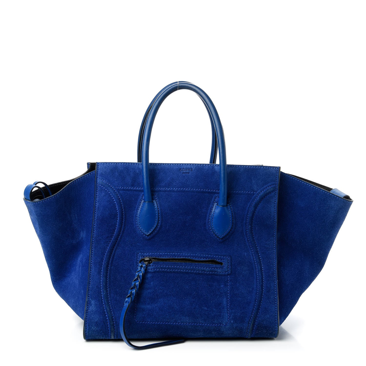 Celine Suede Medium Phantom Luggage Royal Blue 1 of 10