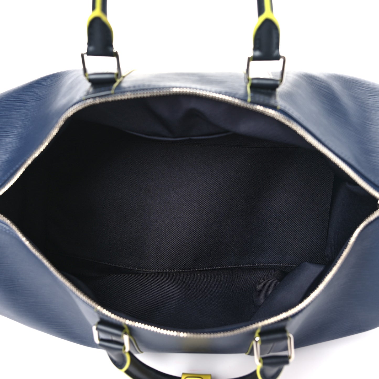 Epi Damier Graphite Patchwork Keepall Bandouliere 50 Marine
