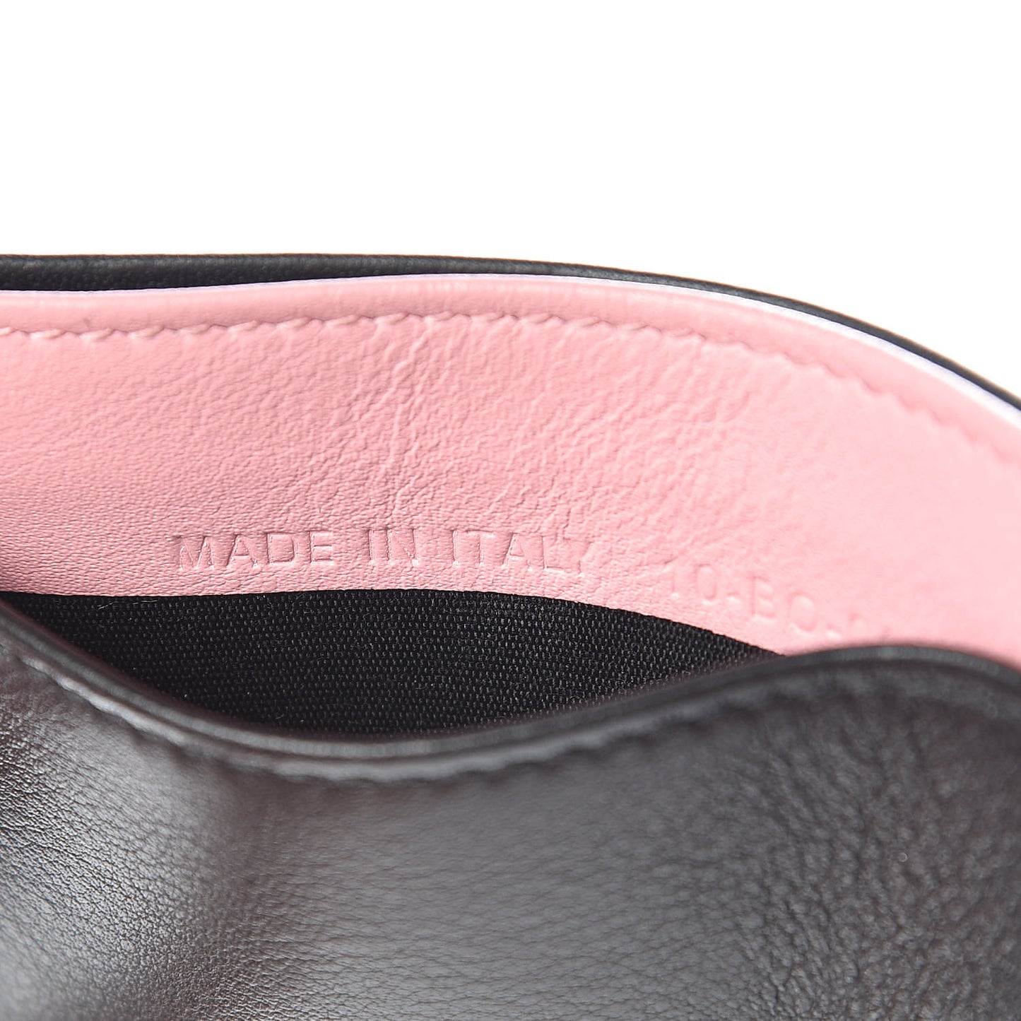 x KAWS Calfskin Bee Card Holder Pink Black