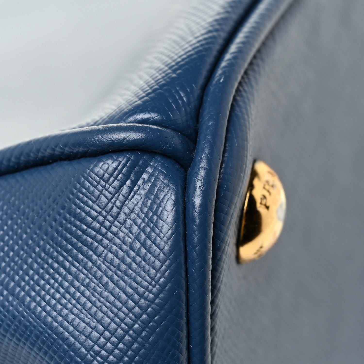 Prada Saffiano Galleria Double Zip Tote Bluette 12 of 16