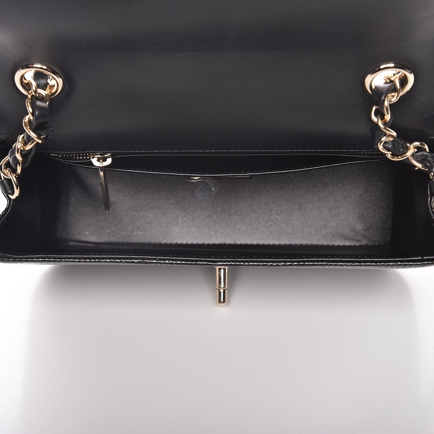 Chanel Lizard Mini Rectangular Flap Black 5 of 7