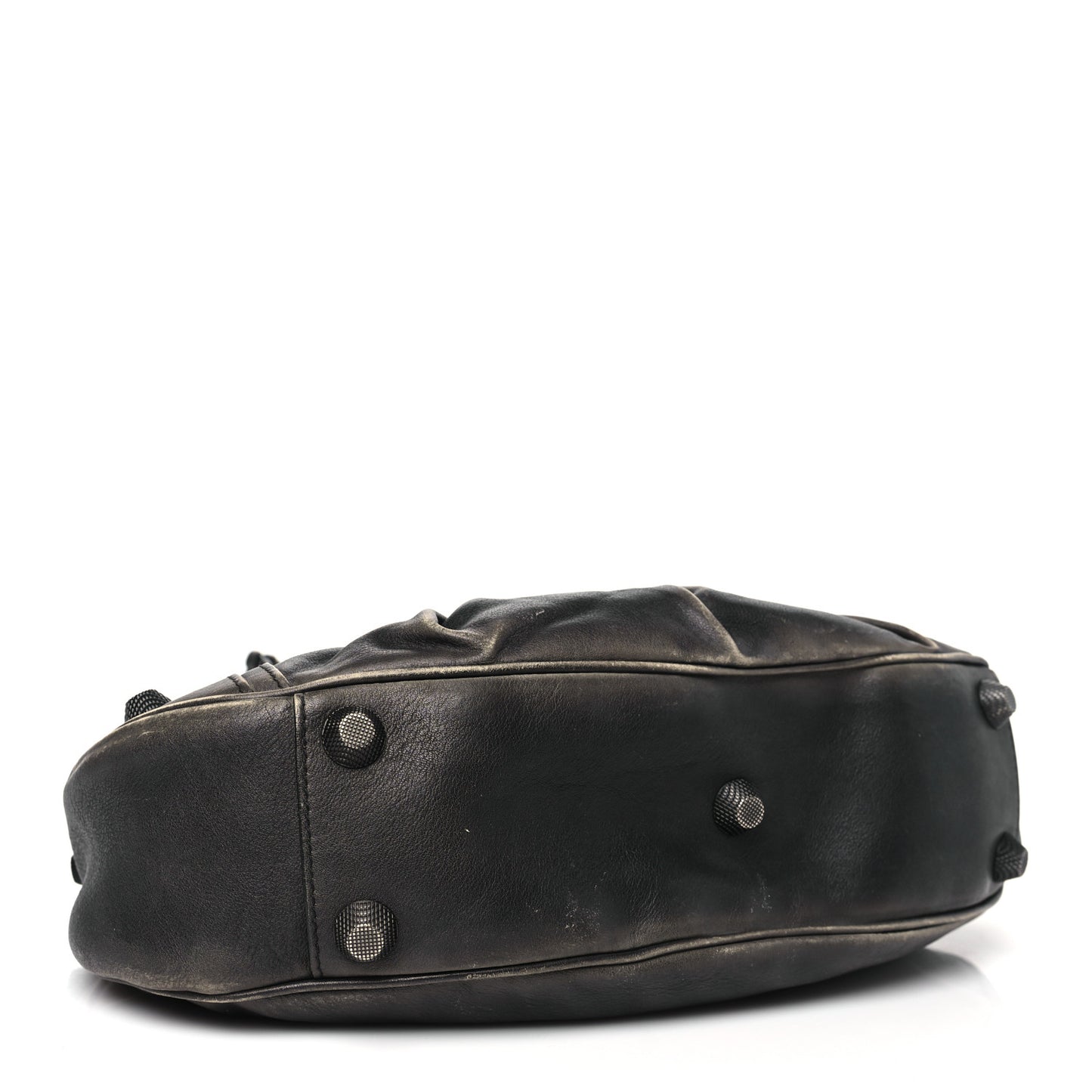 Used Calfskin Small Le Cagole Shoulder Bag Black