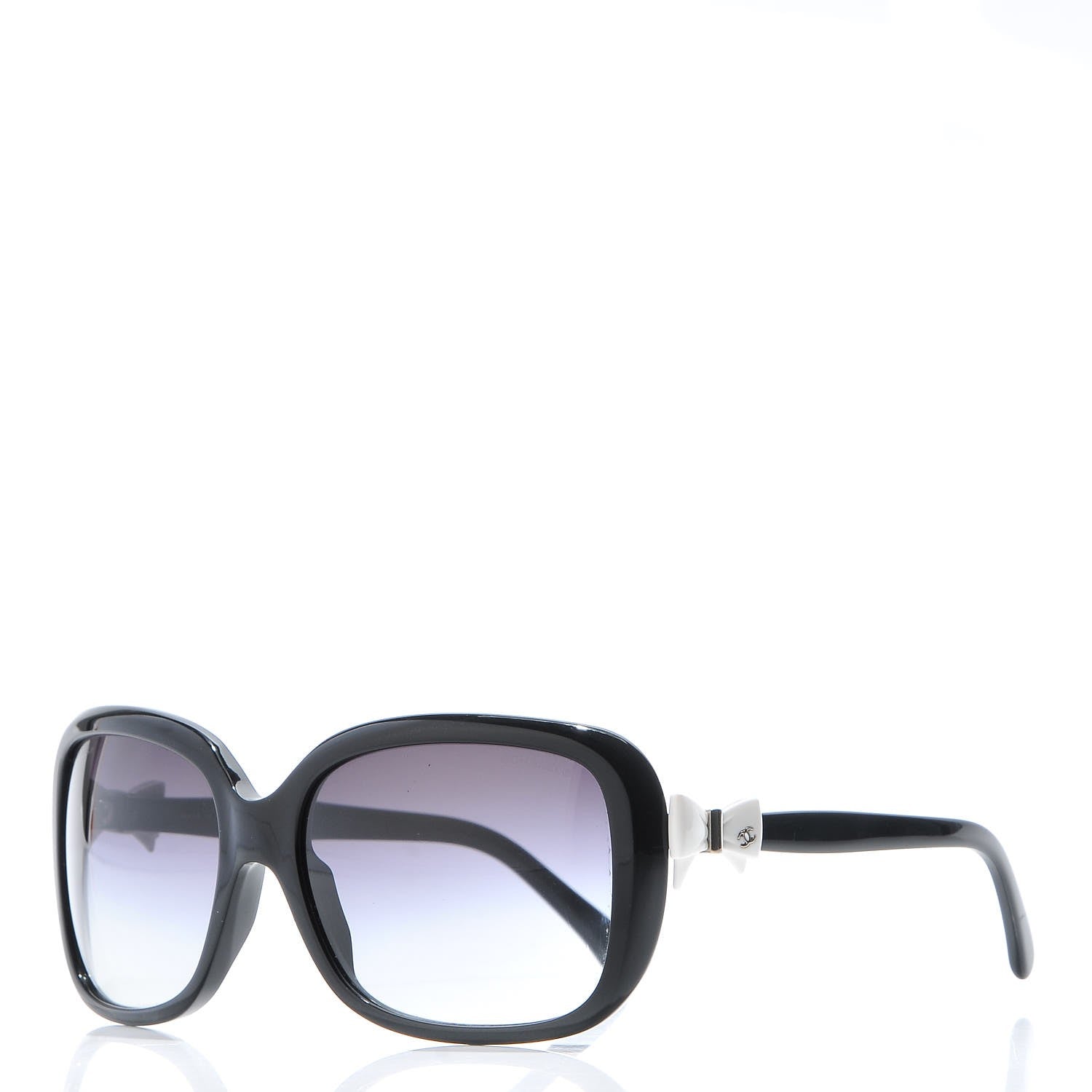 Chanel CC Bow Sunglasses 5171 Black White 1 of 9