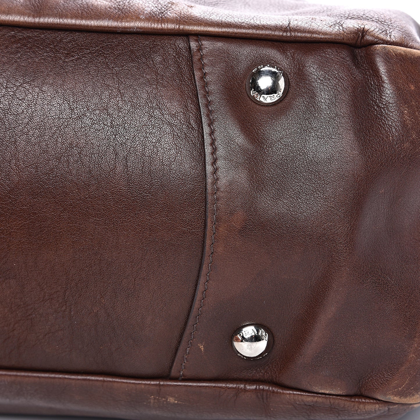Soft Calf Pleated Two Pocket Hobo Bruciato