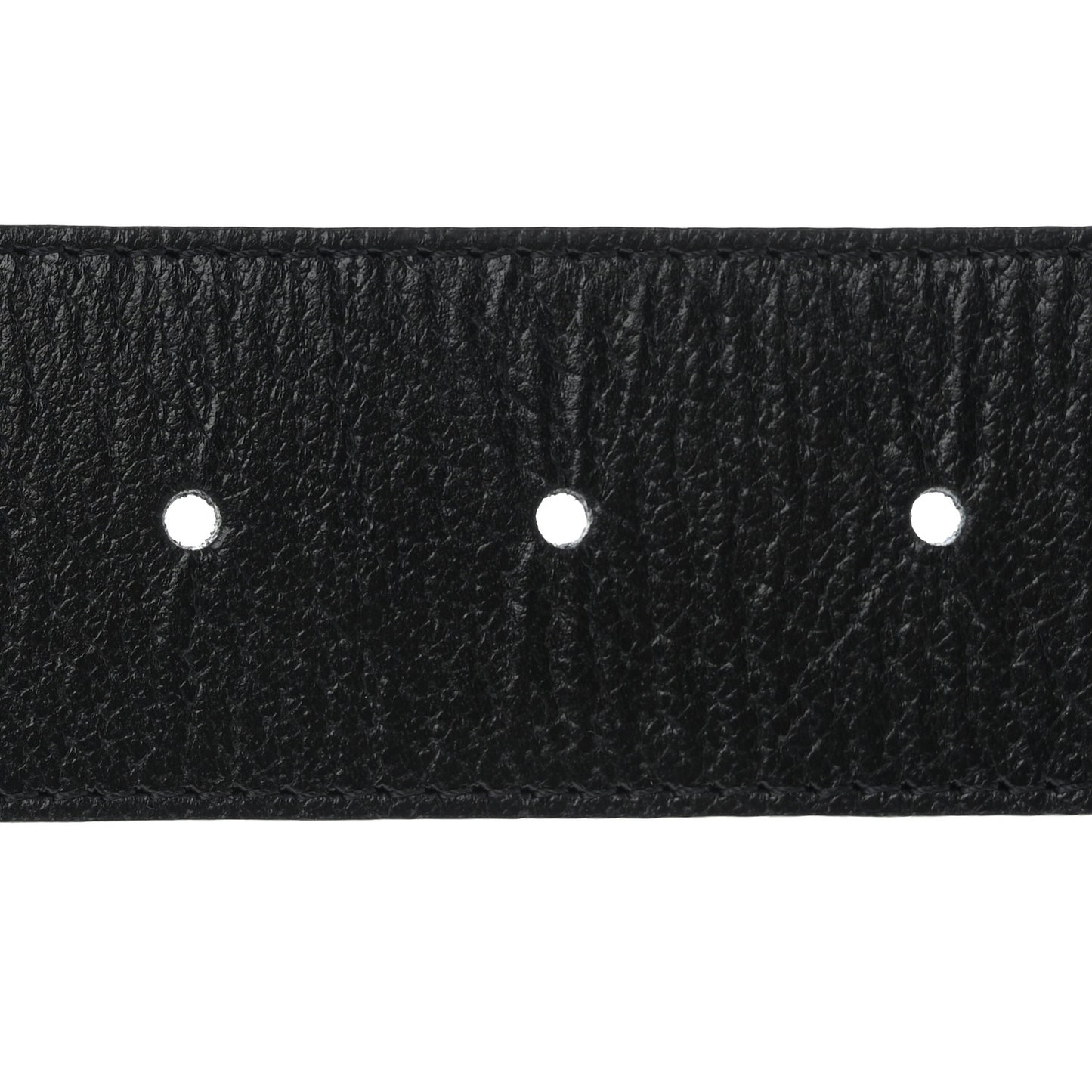 Textured Dollar Calfskin Double G 40mm Belt 110 44 Black