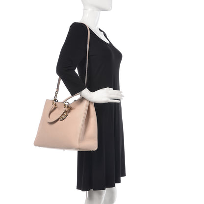 Christian Dior Bullcalf Large Diorissimo Tote Rose Poudre 3 of 22