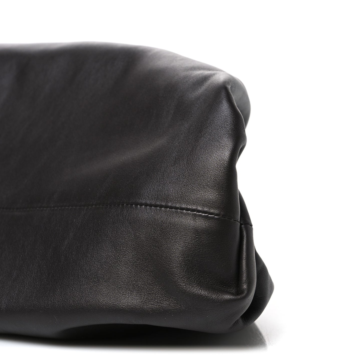 Smooth Butter Calf The Pouch Oversized Clutch Fondant