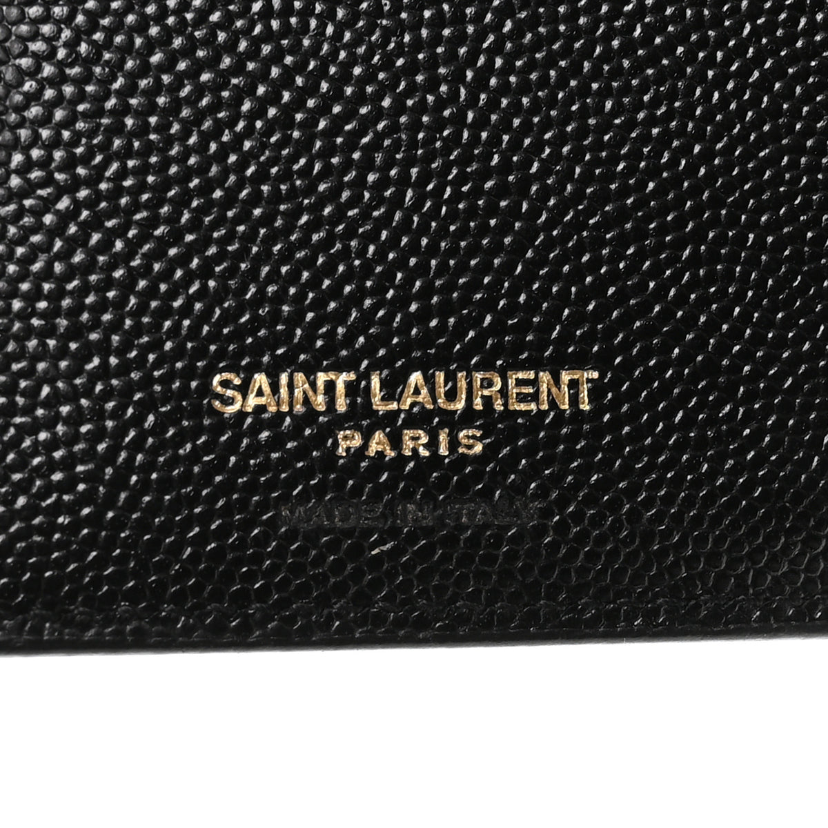 Grain De Poudre Matelasse Chevron Monogram Zipped Two-Part Wallet Black