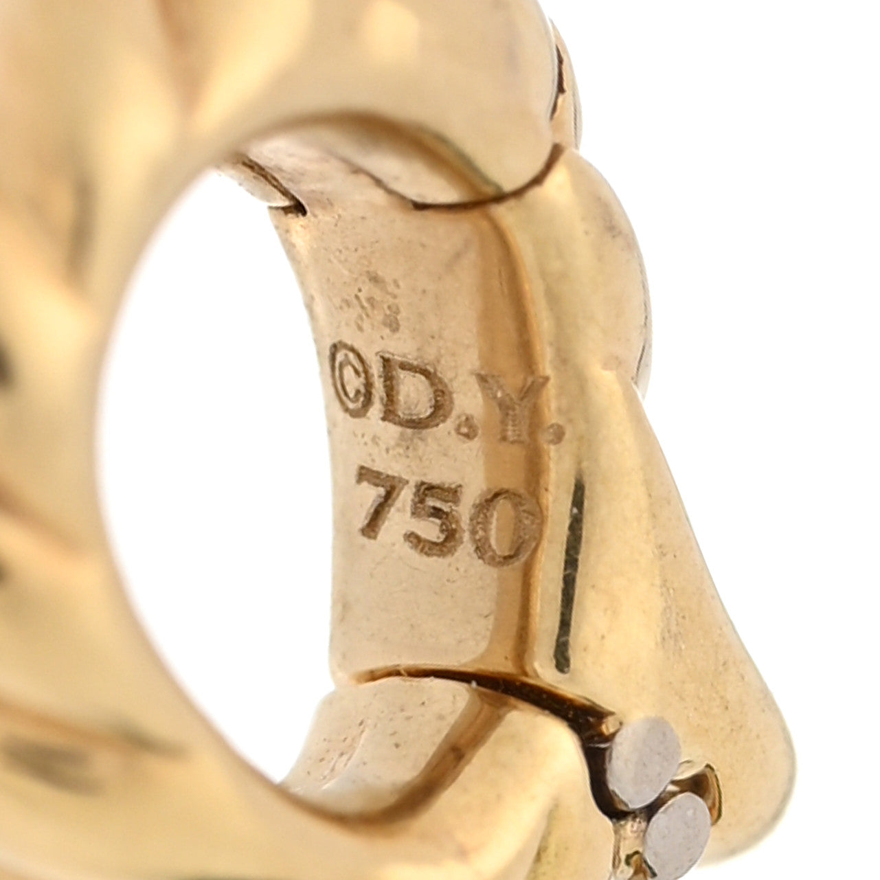 18K Yellow Gold Green Onyx Barrel Amulet Pendant