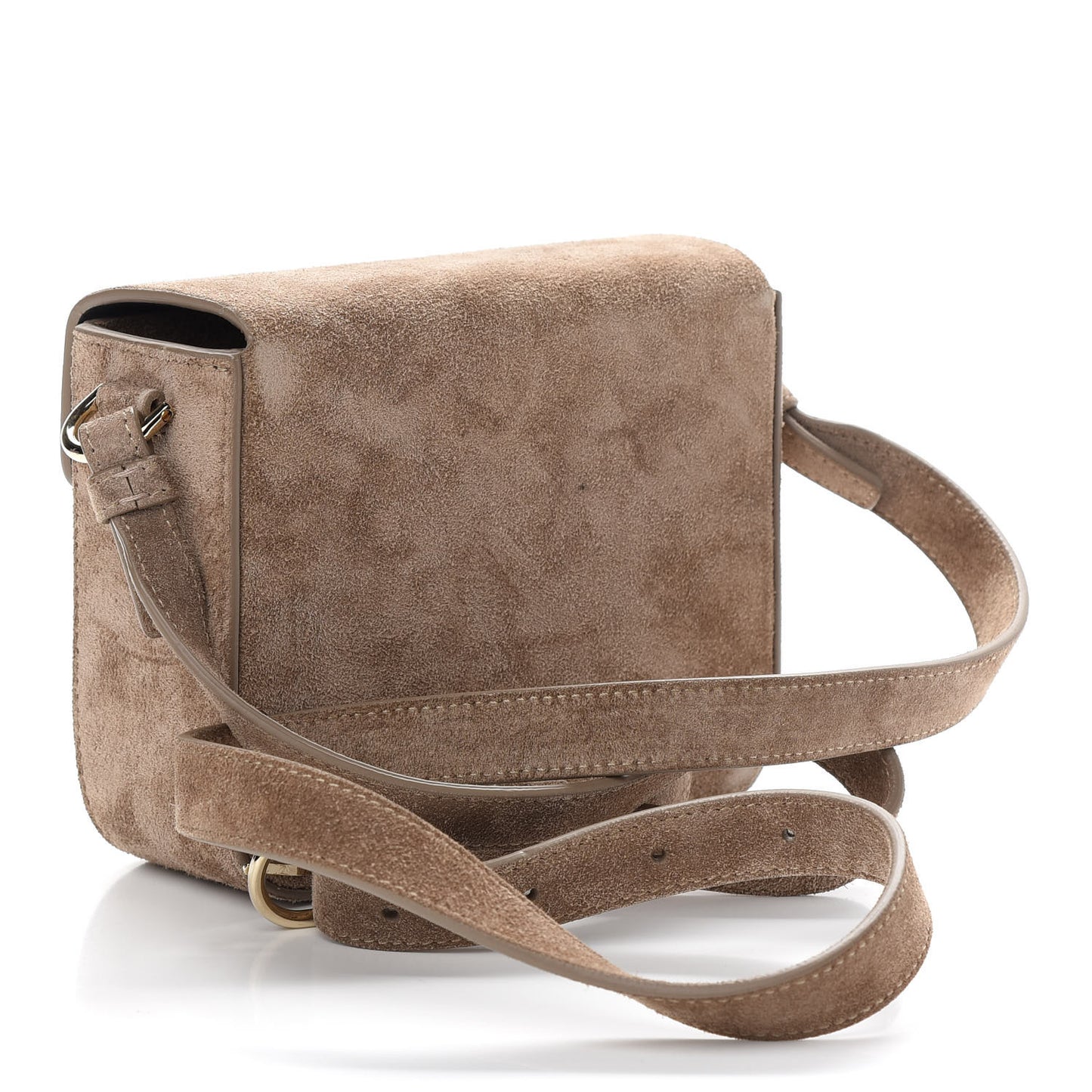 Suede JL Carnet Crossbody Mocha