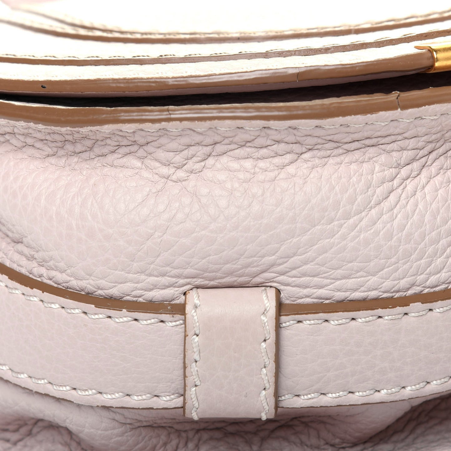 Calfskin Mini Marcie Round Crossbody Bag Abstract White