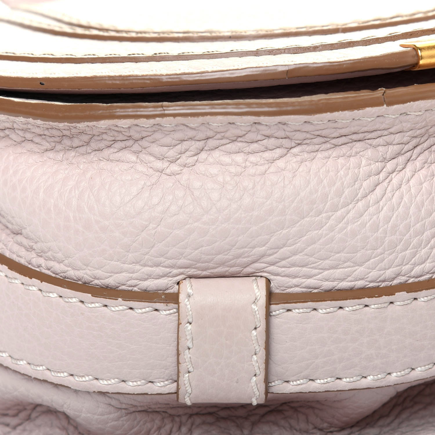 Chloe Calfskin Mini Marcie Round Crossbody Bag Abstract White 19 of 22