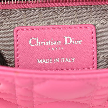 Christian Dior Lambskin Cannage Mini Lady Dior Sorbet 5 of 8