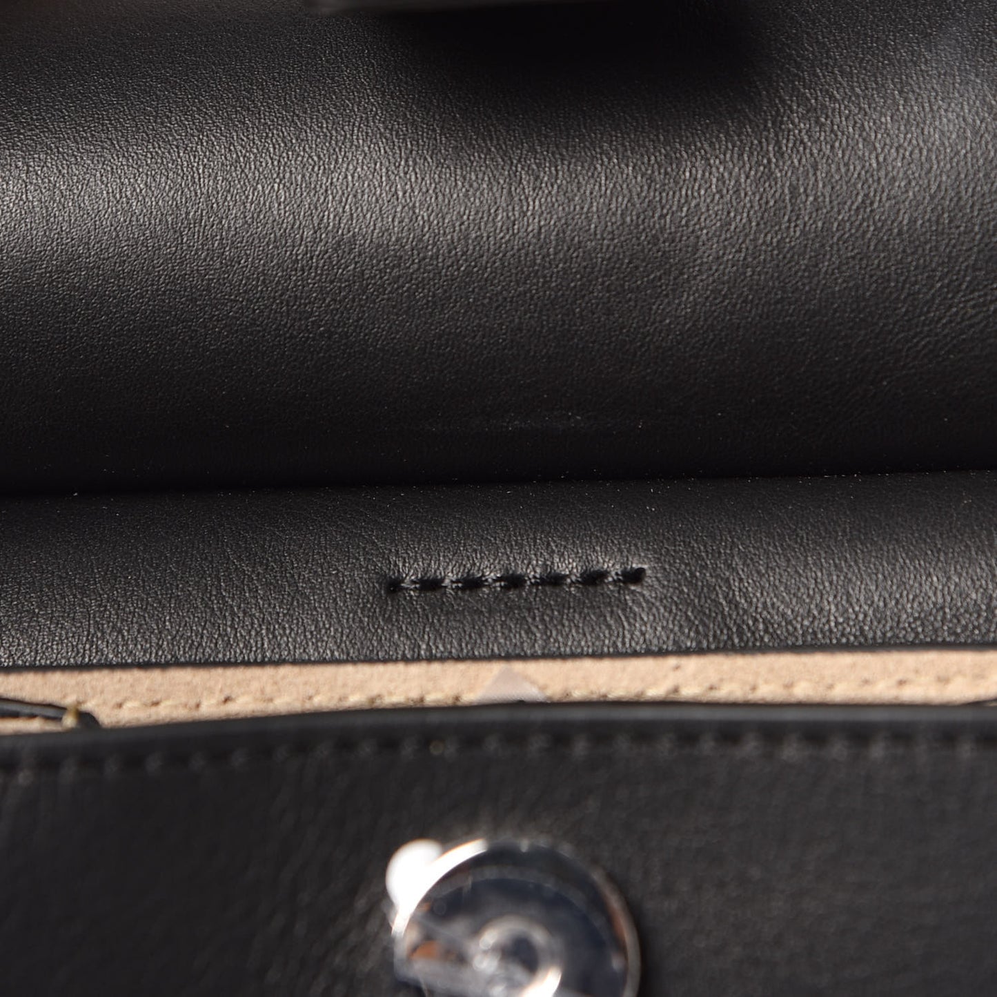 Suede Calfskin Mini Faye Bracelet Bag Black
