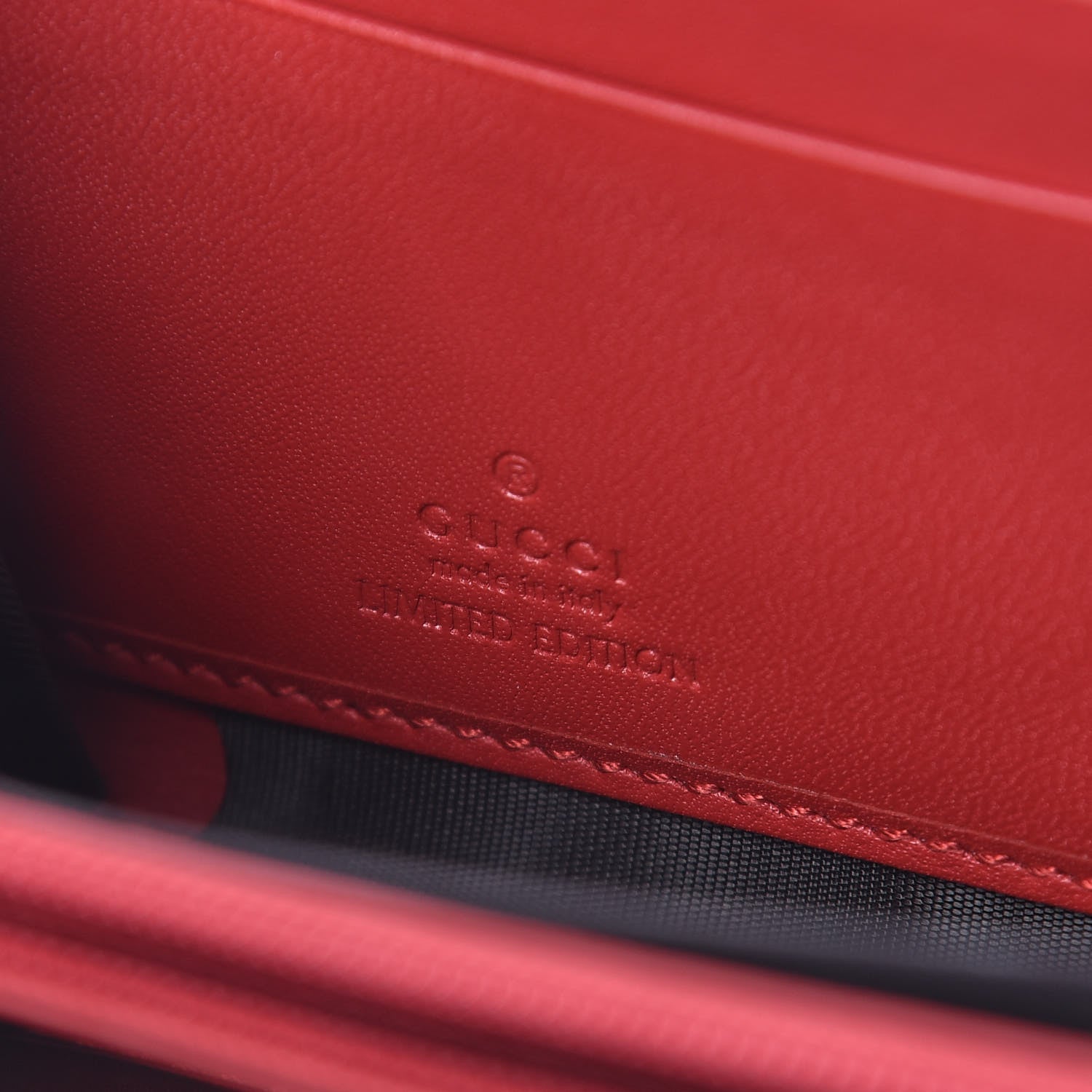 Gucci GG Supreme Monogram Bosco Patch Zip Around Wallet Beige Malva Hibiscus Red 6 of 13